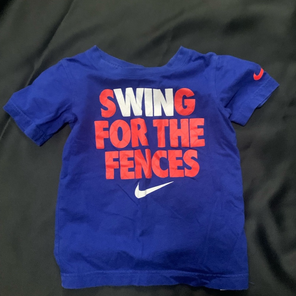 Nike The Nike Tee XS Blue and Red Tee